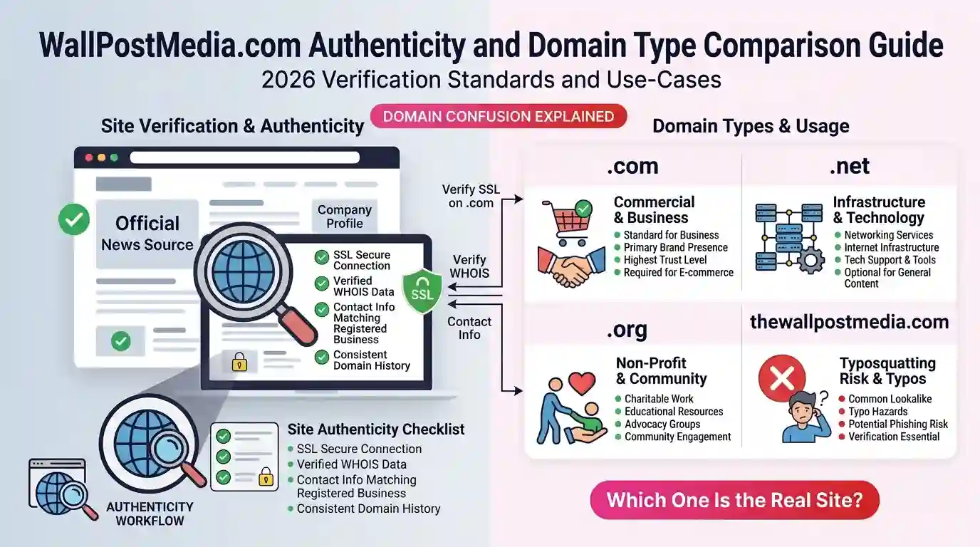 WallPostMedia.com review guide header showing domain confusion explained